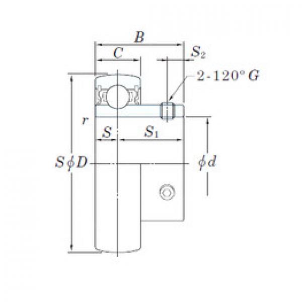 المحامل UCX07-22 KOYO #1 image