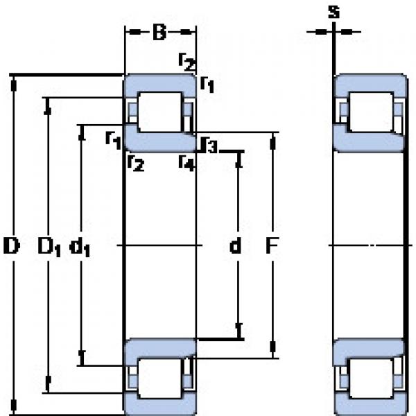 المحامل NJ 204 ECPHA SKF #1 image