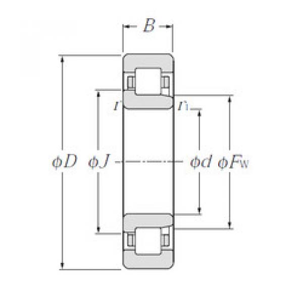 المحامل NJ2208E CYSD #1 image