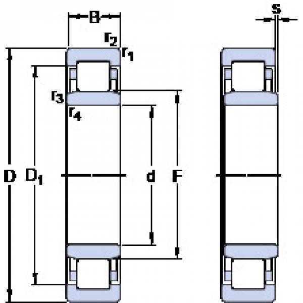 المحامل NU 212 ECM SKF #1 image