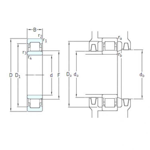 المحامل NU1010ECP/HC5C3 SKF #1 image