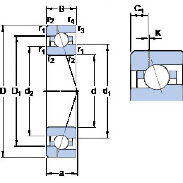 المحامل 7014 CE/HCP4AH1 SKF #1 image