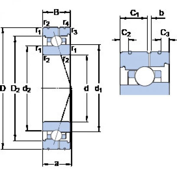 المحامل 7012 ACB/HCP4AL SKF #1 image