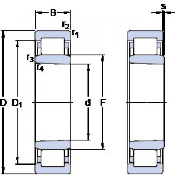 المحامل NU 208 ECKP SKF #1 image