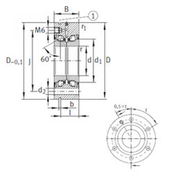 المحامل ZKLF1255-2RS-PE INA #1 image