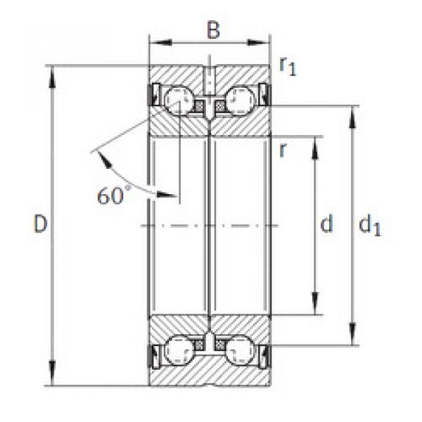 المحامل ZKLN1034-2RS-PE INA #1 image