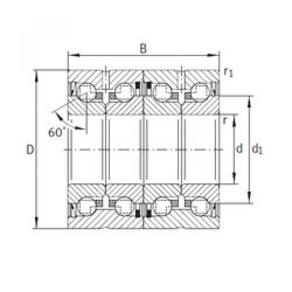 المحامل ZKLN1747-2RS-2AP INA #1 image