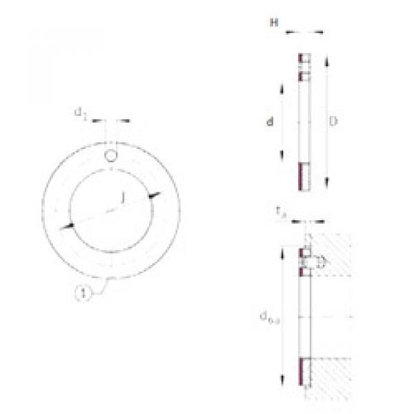 المحامل EGW28-E40-B INA #1 image