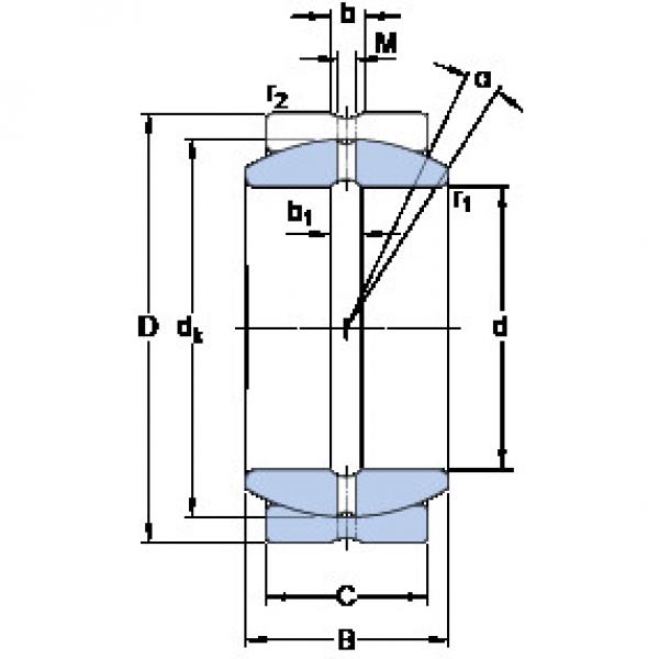 المحامل GEZ 108 ES SKF #1 image