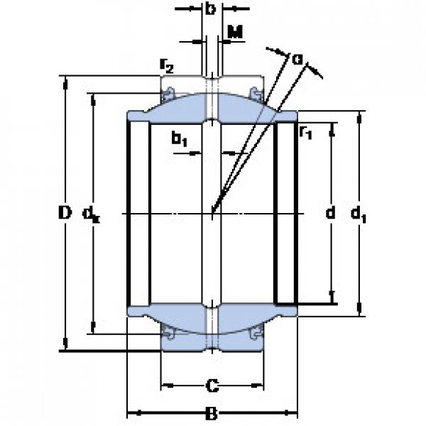 المحامل GEM 30 ESX-2LS SKF #1 image