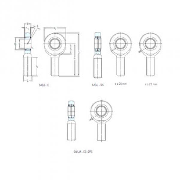 المحامل SAA70ES-2RS SKF #1 image